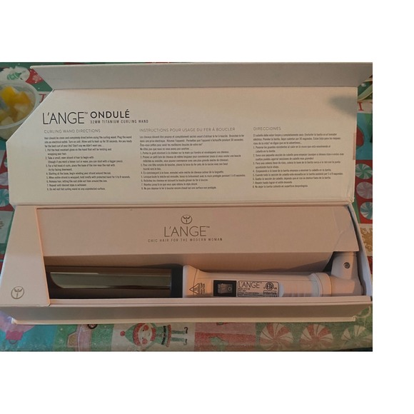 L Ange Ondule 32mm‎ Titanium Curling Wand Rose Gold Professional Hair Styling - Picture 2 of 2